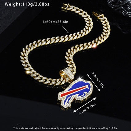 Wholesale Oil drop necklace accessories men' s hip hop chain